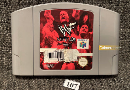 WWF attitude n64- Nintendo 64 / N64 - Pal Version