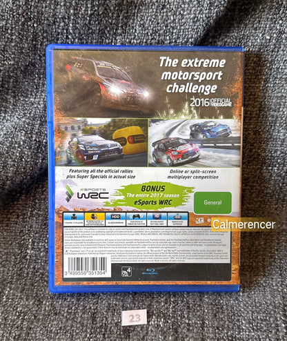 WRC 6 Sony Playstation 4 (PS4) Game