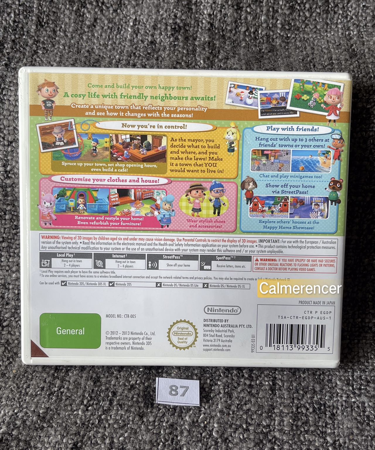 Animal Crossing New Leaf Game Nintendo 3DS