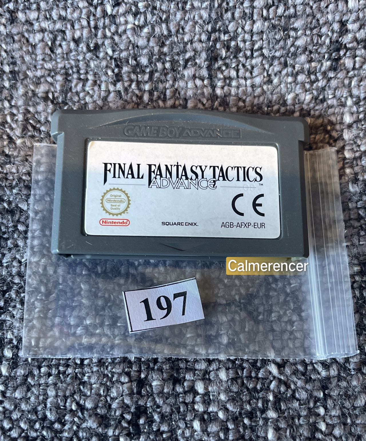 Final Fantasy Tactics Game -Nintendo Gameboy Advance Cart GBA - Pal Version