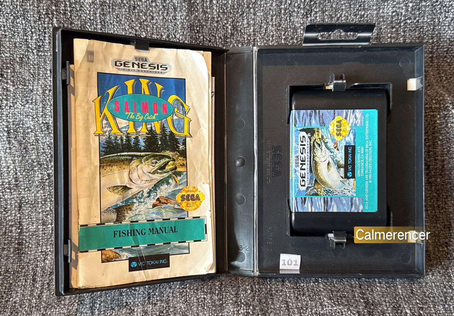 King Salmon The Big Catch Game - Sega Genesis/Mega Drive