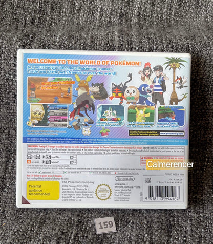 Pokemon Moon Game Nintendo 3DS