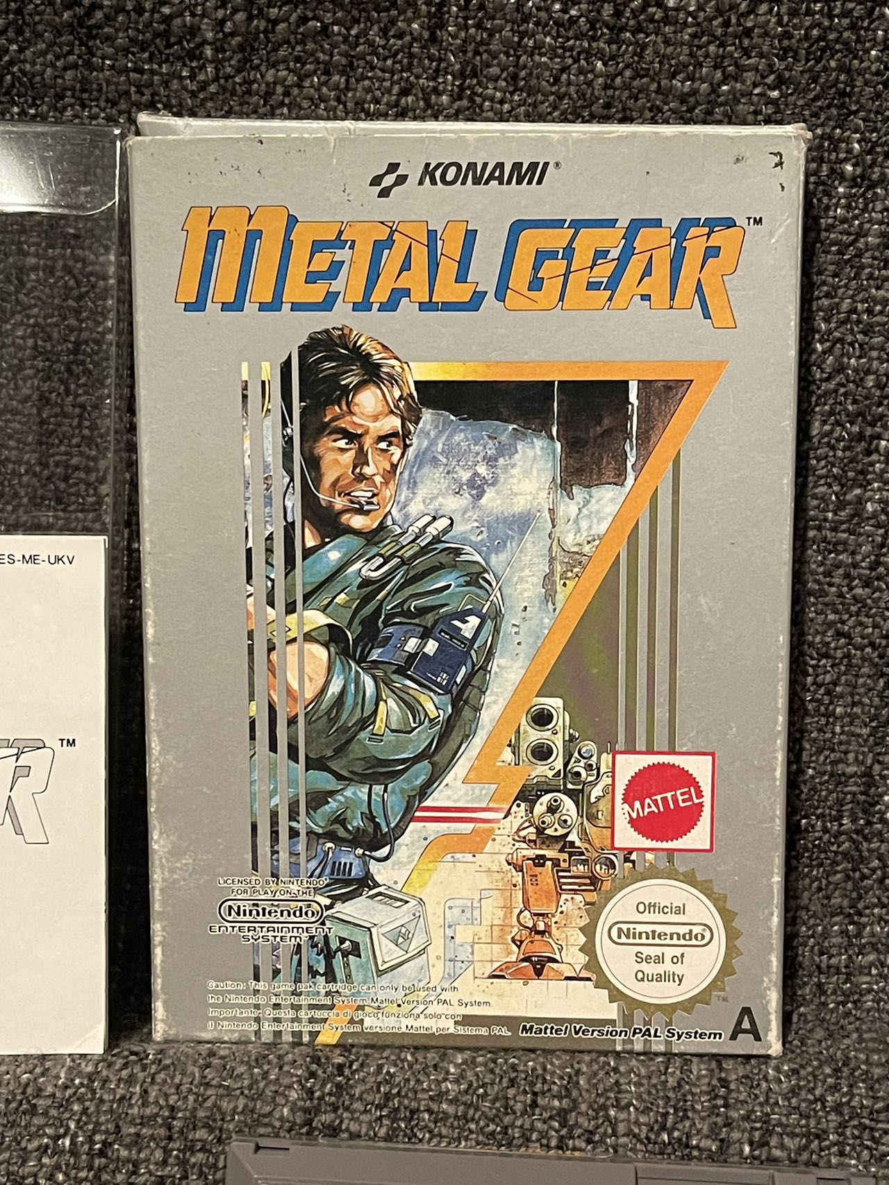 Metal Gear Game - Nes - Nintendo / Entertainment System - Pal Version