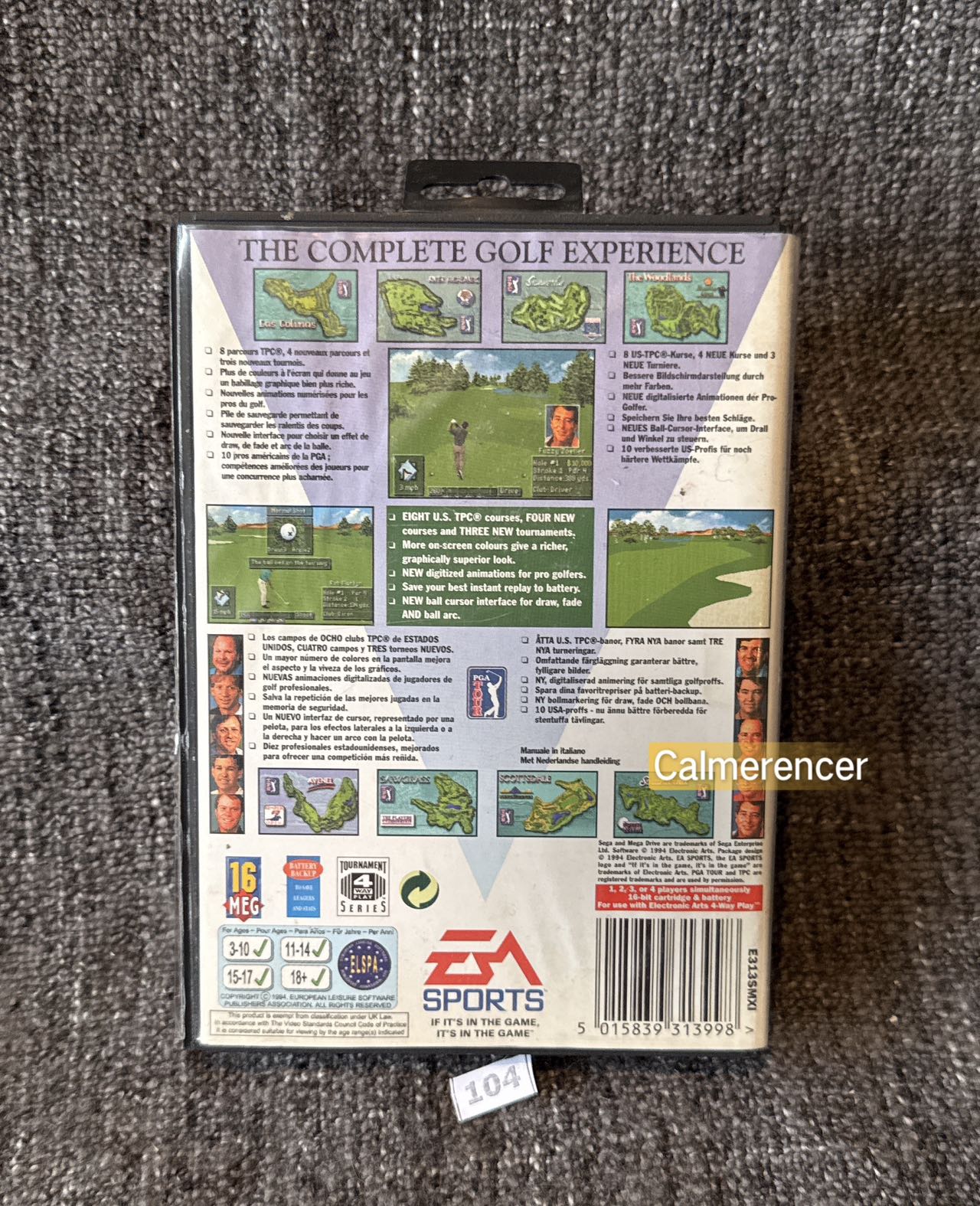 PGA Tour lll 3 Game - Sega Mega Drive