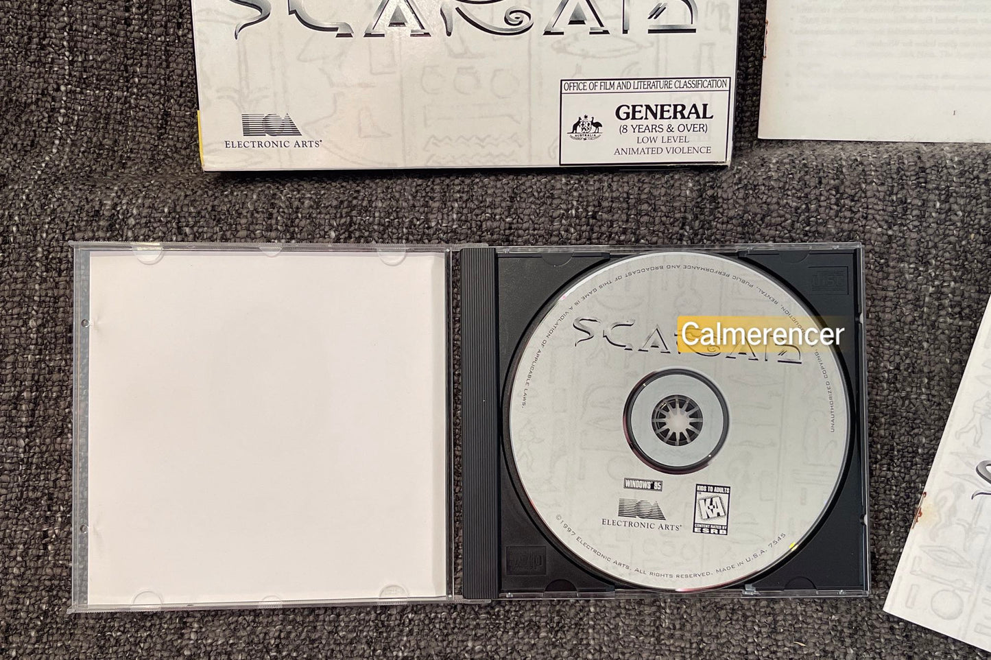 Scarab Game - PC - CD ROM - Big Box