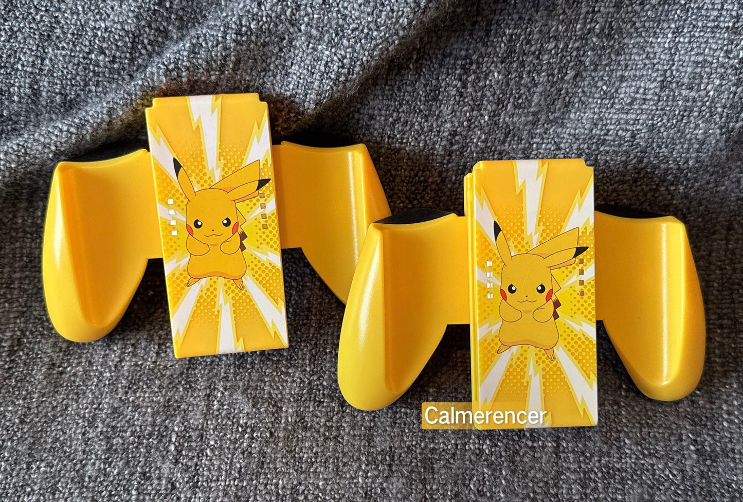 2x Pikachu Power A Joycon holders for Nintendo Switch