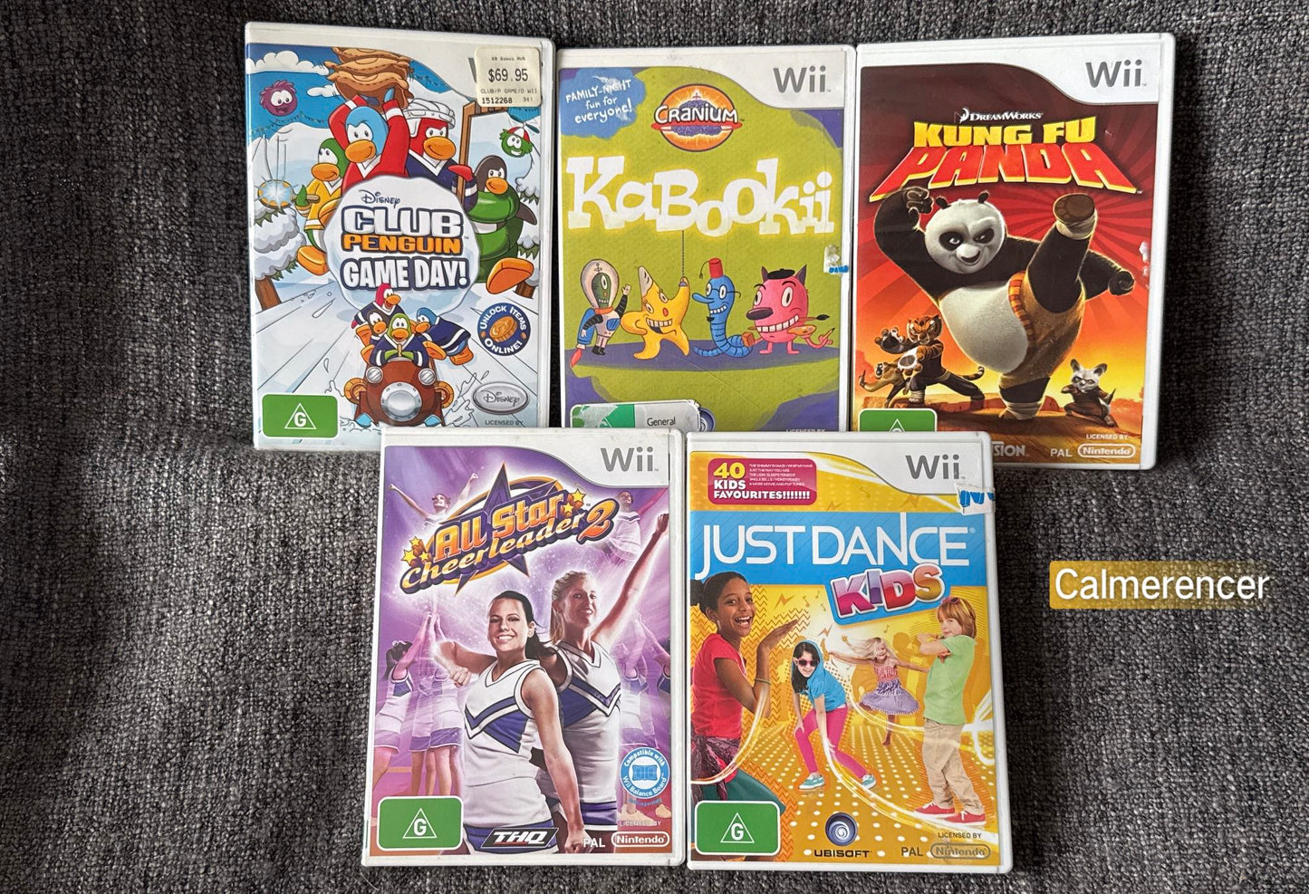 5x Young Kids Game Bundle -  Nintendo Wii game