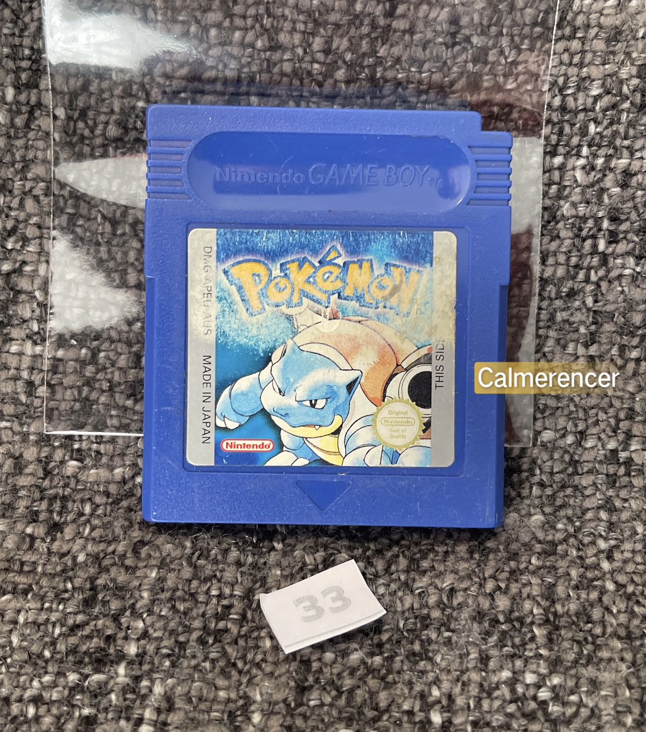 Pokemon Blue Version Game - Nintendo Gameboy