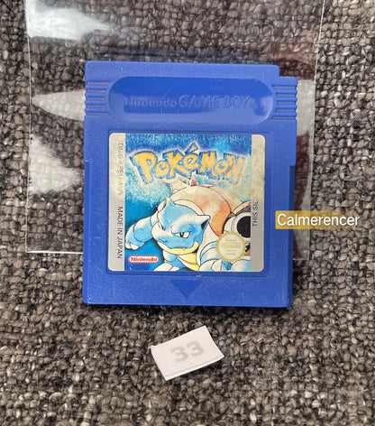 Pokemon Blue Version Game - Nintendo Gameboy