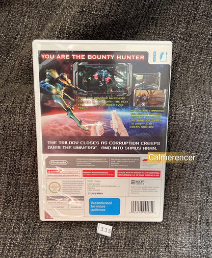 Metroid Prime 3 Corruption - Nintendo Wii game