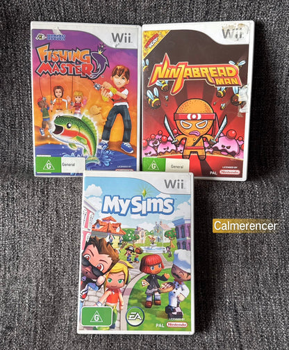 3x Game Bundle - Nintendo Wii game