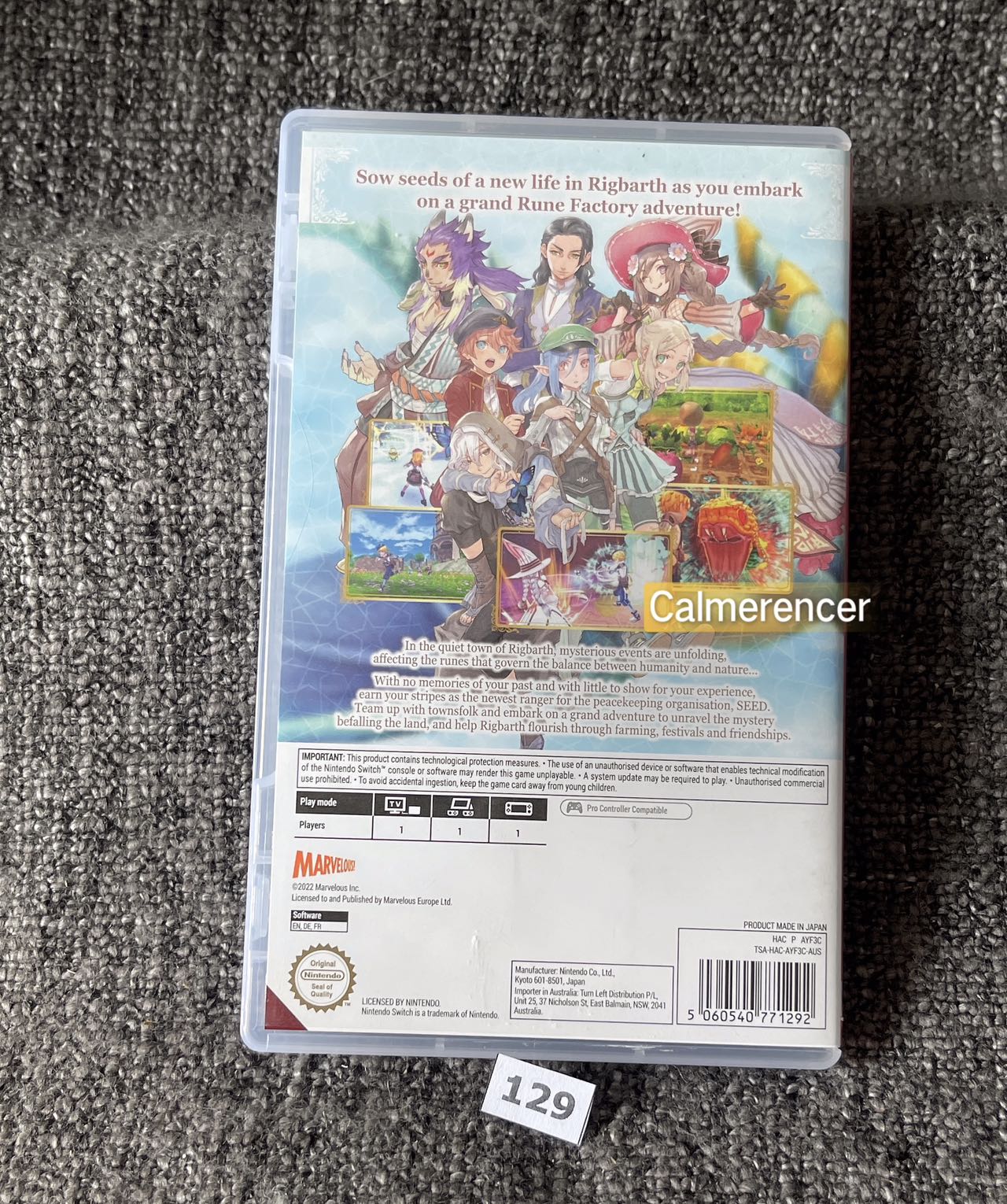 Brand new and unused Rune Factory 5 Game - Nintendo Switch