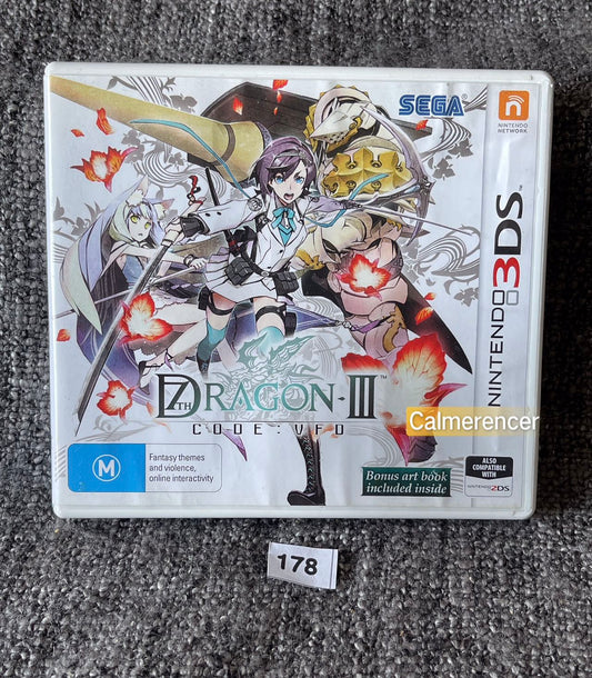 7th Dragon III Code VFD Game Nintendo 3DS