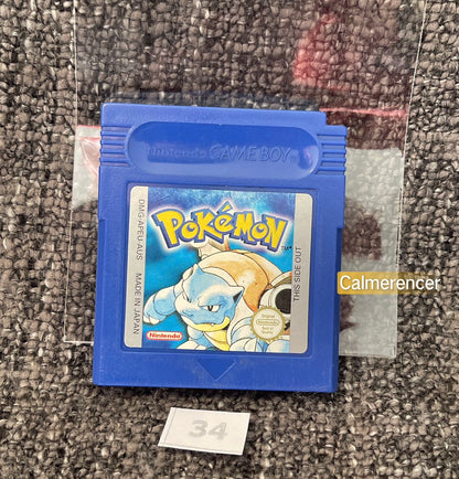 Pokemon Blue Version Game - Nintendo Gameboy