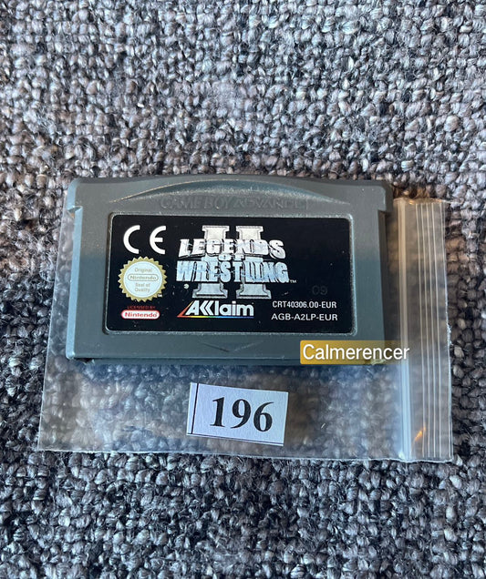 Legends Of Wrestling 2 ll Game -Nintendo Gameboy Advance Cart GBA - Pal Version