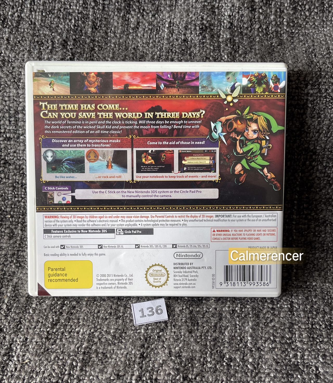 The Legend Of Zelda Majoras Mask Game Nintendo 3DS