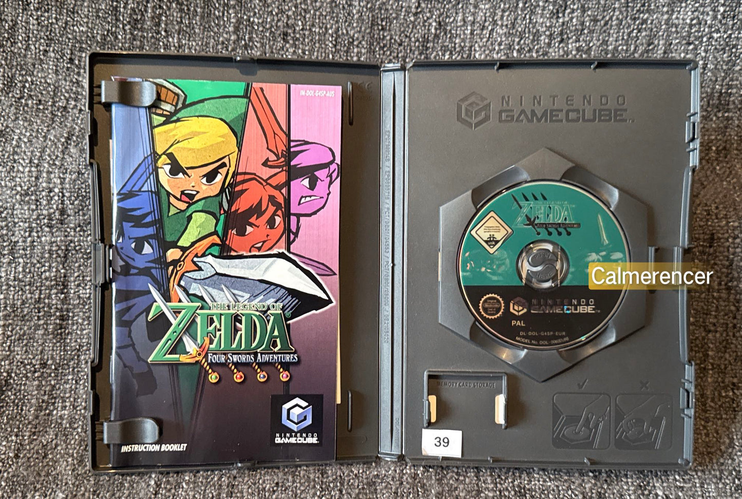 The Legend Of Zelda Four Swords Adventure Game - Nintendo Gamecube - Pal Version