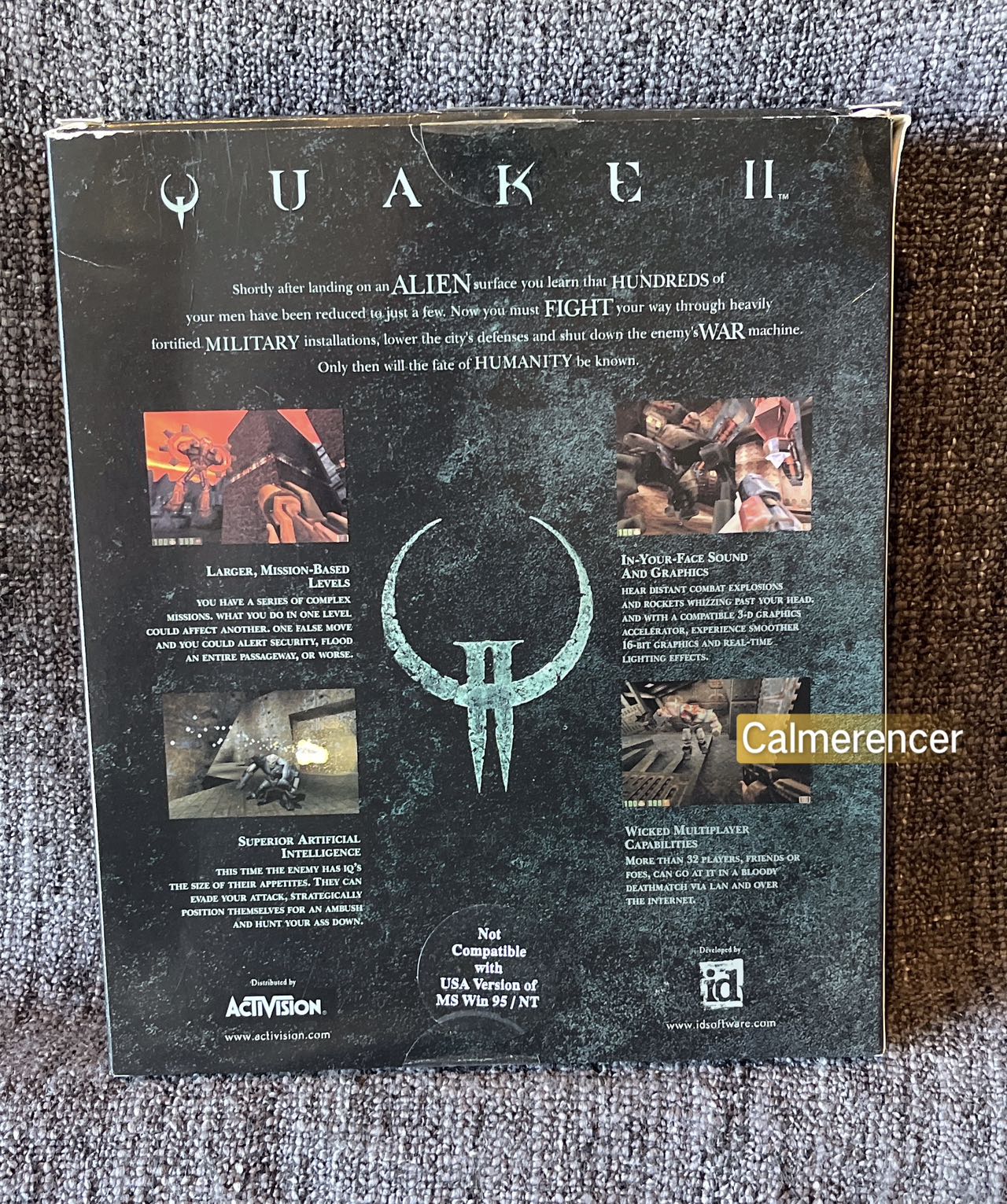 Quake 2 Game - PC - CD ROM - Big Box