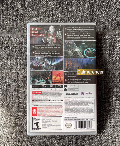 Brand New & Sealed Hell Warders Game - Nintendo Switch