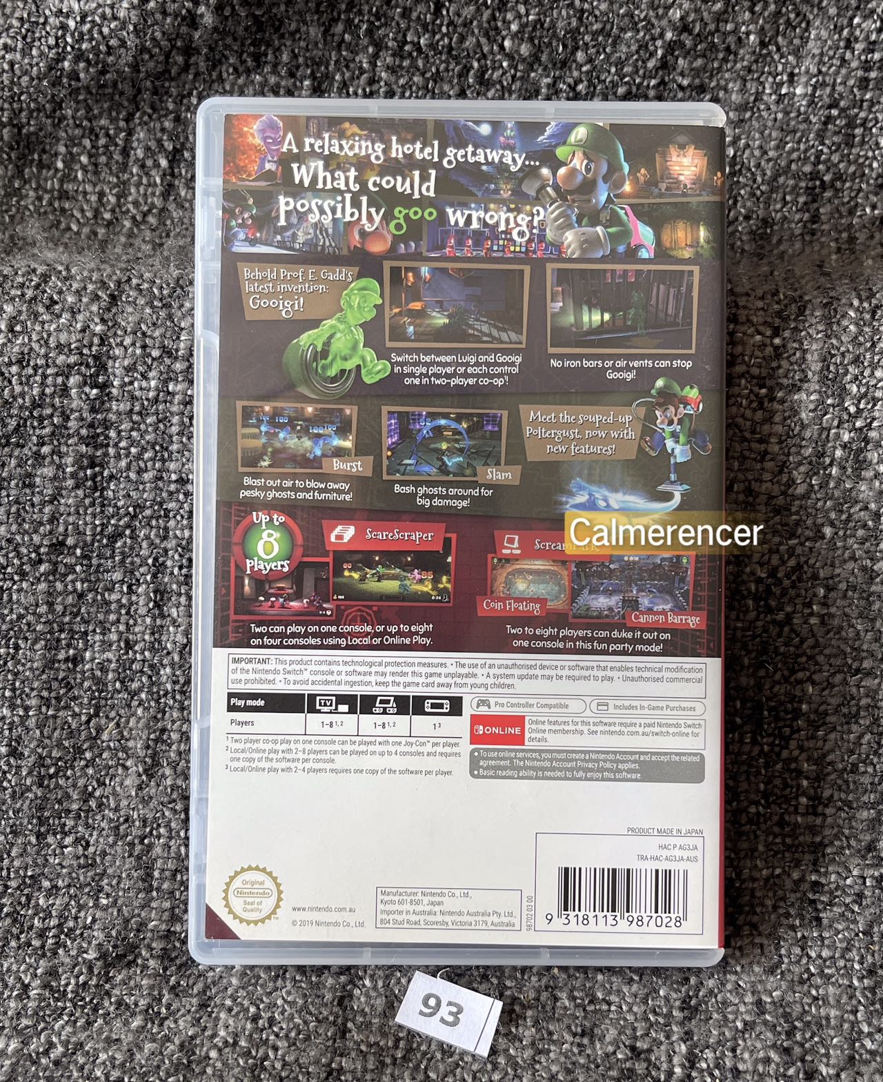 Luigis Mansion 3 Game - Nintendo Switch