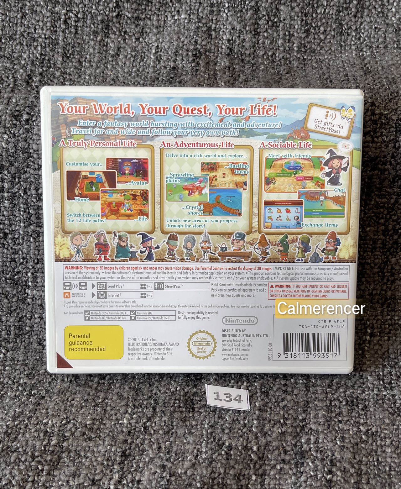 Fantasy Life Game Nintendo 3DS