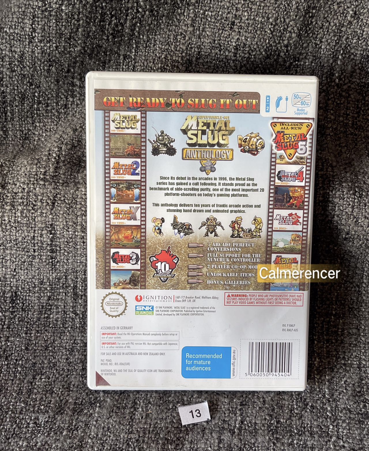 Metal Slug - Nintendo Wii game